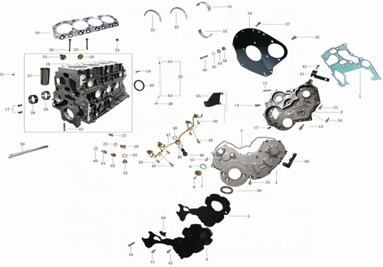 ساز و ساز موتور Xiangling S برای iSF3.8 iSF2.8 FOTON قابل اعتماد و دوام